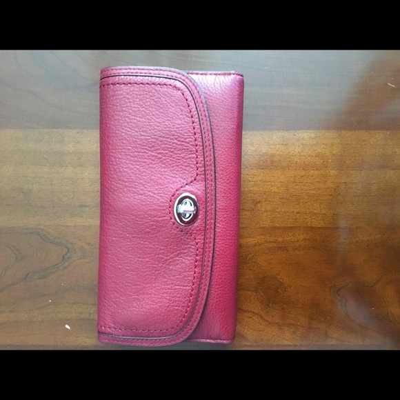 Coach Handbags - COACH CHECKBOOK CLUTCH WALLET